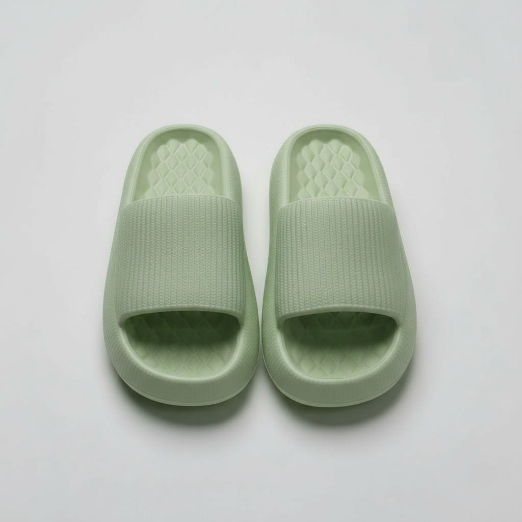 Velvet Black - Slides eleganti a suola rialzata