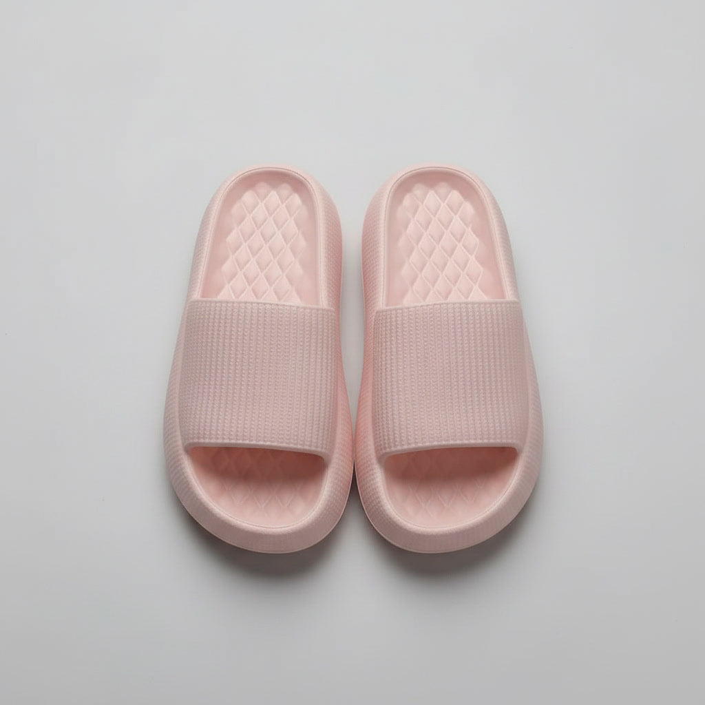 Velvet Black - Slides eleganti a suola rialzata